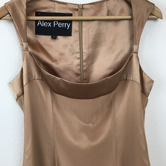 Alex Perry Dress Silk Cocktail Sleeveless - Picture 2 of 12